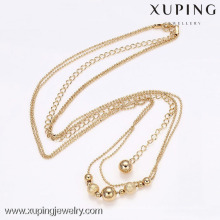42062-Xuping Fashion18k Gold Plated Long Chain Necklace